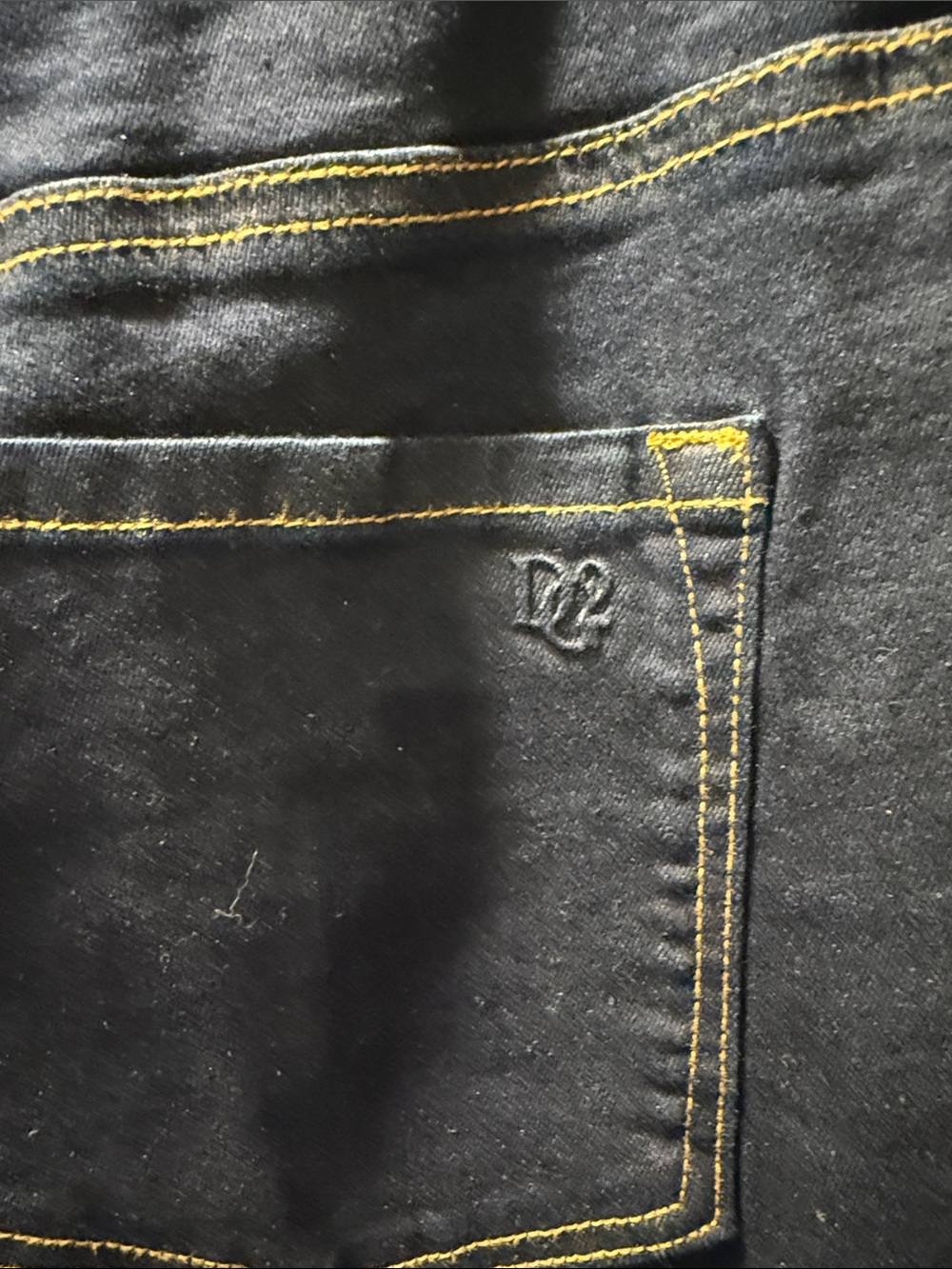 DG2 by Diane Gilman Dark Wash Button-Fly Pull On Jeans Flare Jeans - Picture 7 of 7